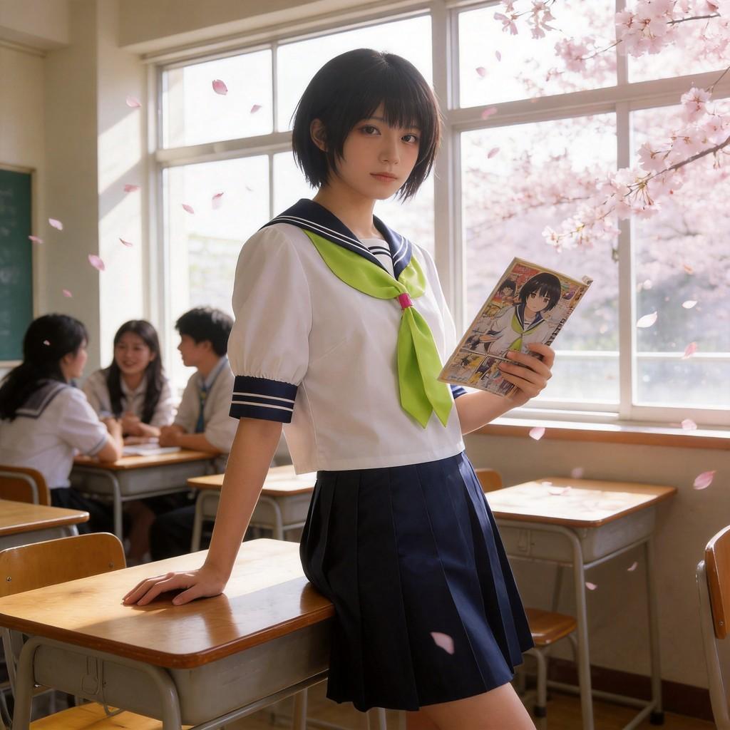 You And I Are Polar Opposites Suzuki Cosplay Costume With Sailor Uniform For Anime Role Play