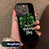 Coque de téléphone portable pour la Saint-Patrick pour iPhone 17 16 15 14 13 12 11 Air Pro Max Plus MagSafe Transparente Colorée Jolie