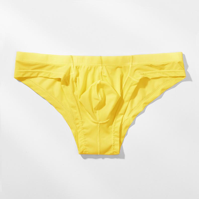 

Youye Чоловічі труси з крижаного шовку з низькою посадкою, сексуальні, напівпрозорі XL