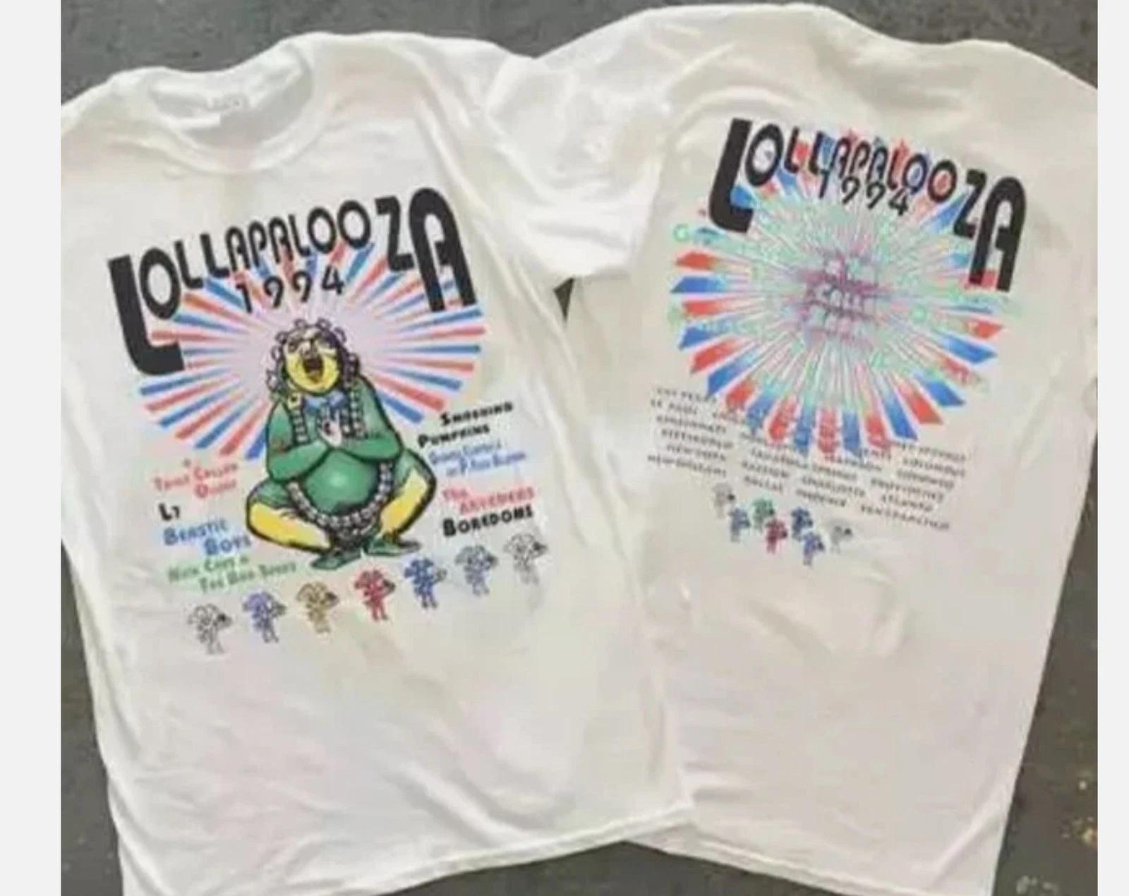 Lollapalooza Tour Shirt Lollapalooza Music Festival Vintage 1994 T-shirt L