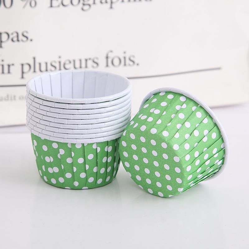 Roll Mouth Cup High Temperature Resistant 50 PCs Thick Baking Cup Baking Cups Medium Large Cake Gold and Silver Cake Paper Cups