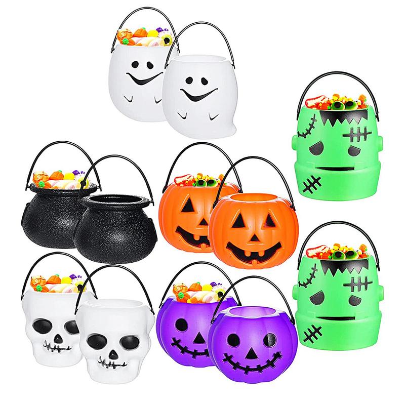 Halloween Candy Bucket Candy Bucket Pumpkin Ghost Trick Or Treat Party Bags Reusable Candy Bags Trick Or Treat Bags Portable