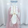 Lolita Hair Band With Lace Trim Plush Rabbit Motif - Cute Anime Cosplay Headband Women Girls