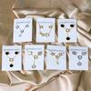Elegant Gold Earrings And Necklace Set Delicate Women's Jewelry Collection