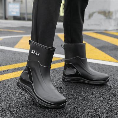 Men's All-Season Waterproof Non-Slip Work & Fashion Rain Boots