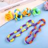 Giocattoli Fidget Silenziosi e Tortili, da Spremere, Torcere e Far Girare, Giocattolo Sensoriale Multicolore per Bambini, Giocattoli per Alleviare lo Stress e Strumenti Educativi