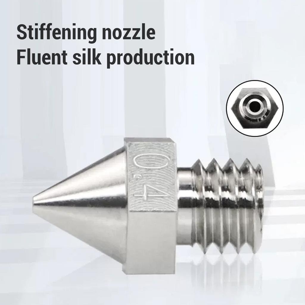 3D-Druckerdüse Spitze 0,4 mm Gehärtet Hochgenaue Legierung Hot-End Ersatzteile für Raise3D N Pro2 Pro3 E2 Serie