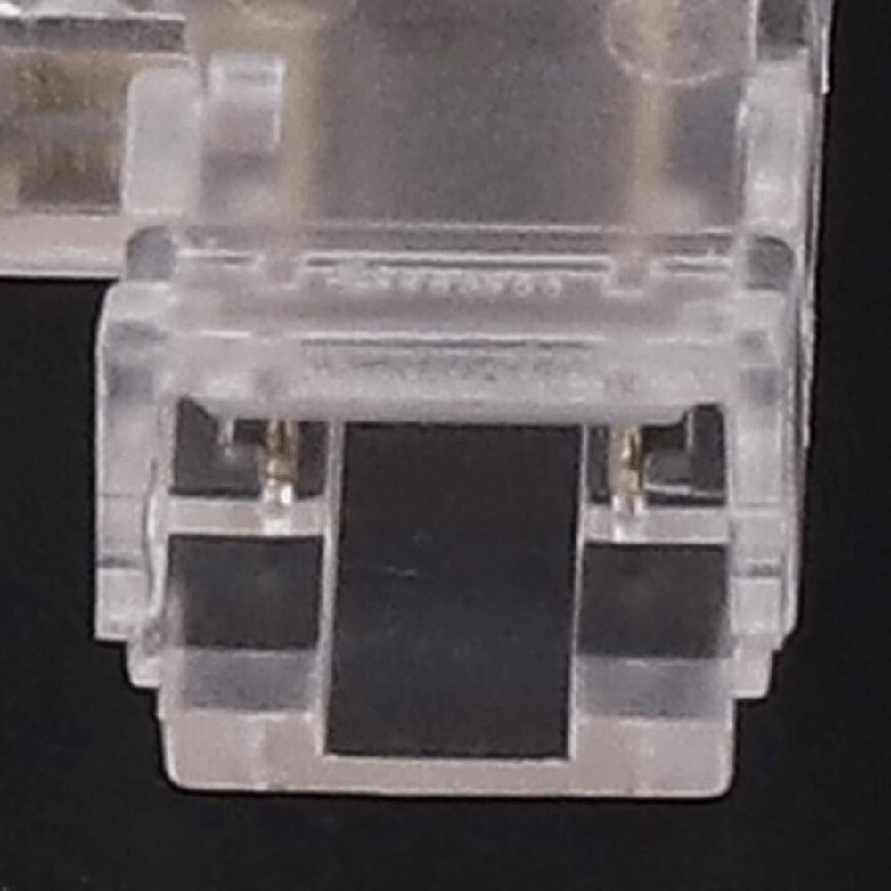 8pcs 8mm Strip Light Connector Transparent LED Strip Connector  For COB LED Strip Light