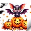Festive Halloween Glass Window Stickers Cute Wall Decals, Black Cat Witch Bat Pumpkin Stickers, Fall Removable DIY Party Photo Props Peel & Stick Art