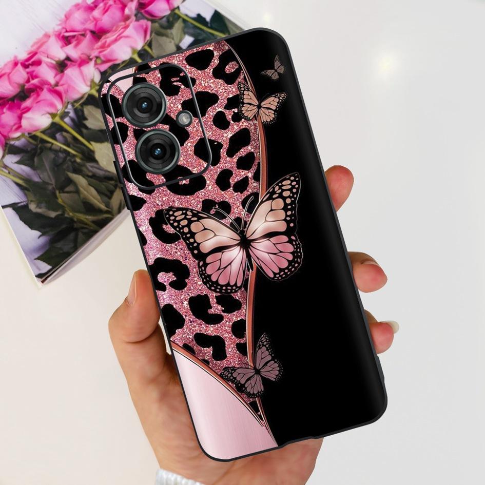 For Motorola Moto G55 5G Case Black TPU Soft Silicone Funda Shockproof Cover For Moto G55 2024 Phone Cover G 55 Protective Shell