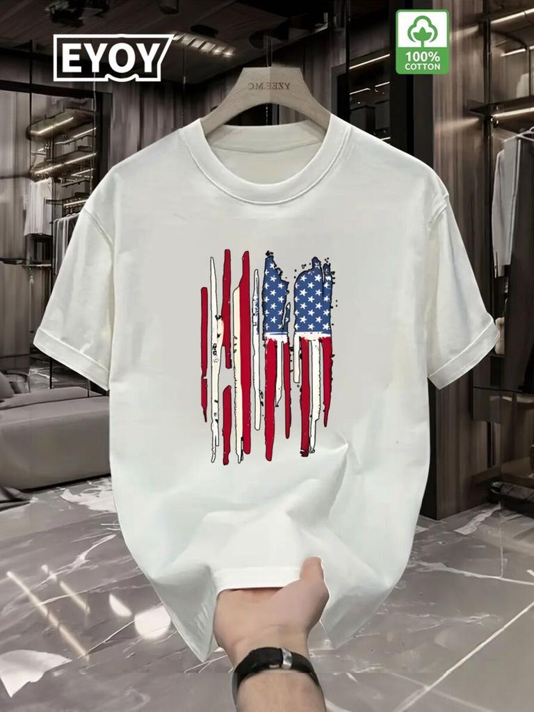 Mens 100 Cotton TShirt Summer Casual Great for Streetwear Gaming and Festivals Machine Washable Street Style Wear