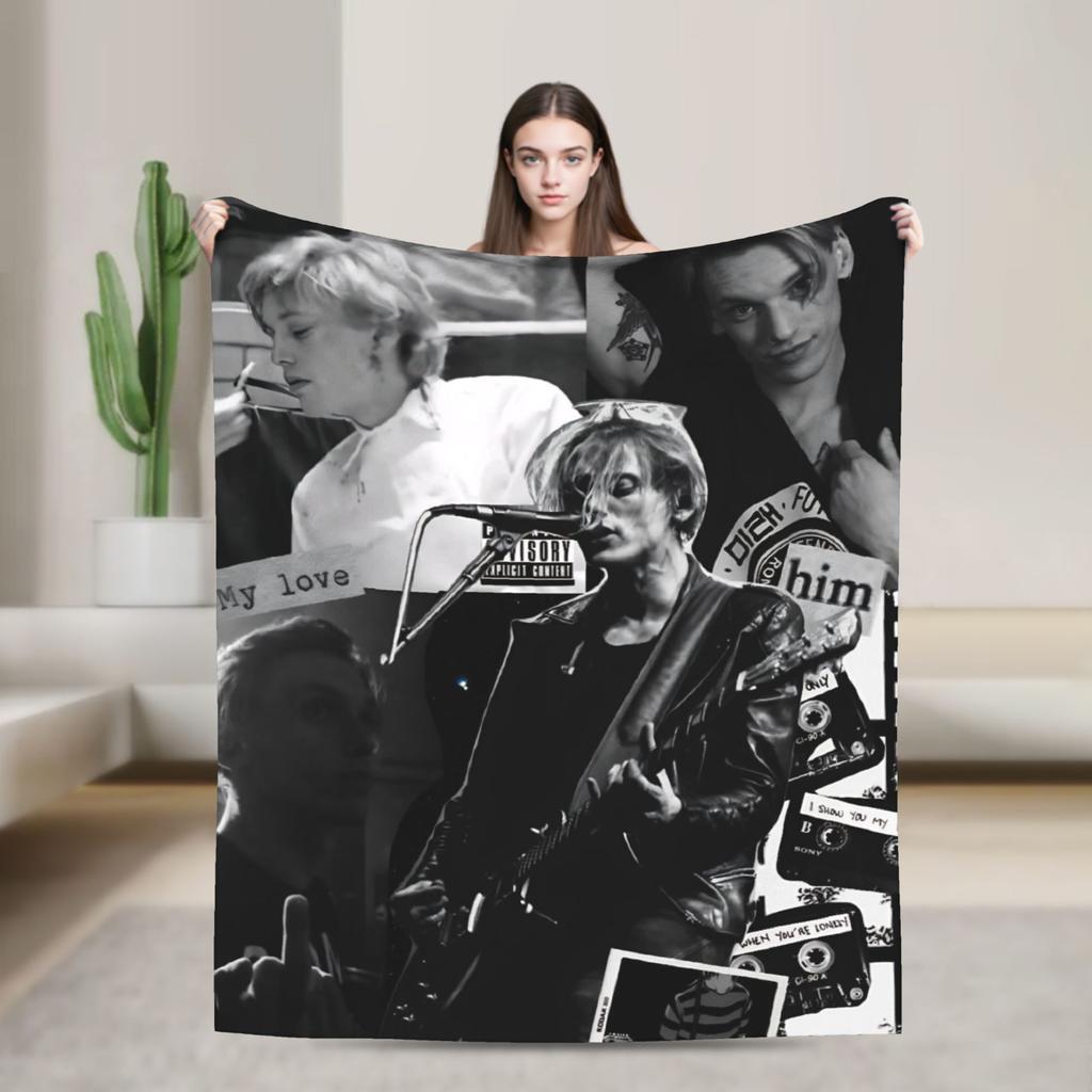 Jamie Campbell Bower Throw Blanket for Couch Soft Fuzzy Plush Blanket 50x60 Inches Multiple Sizes Bedspread for All Seasons