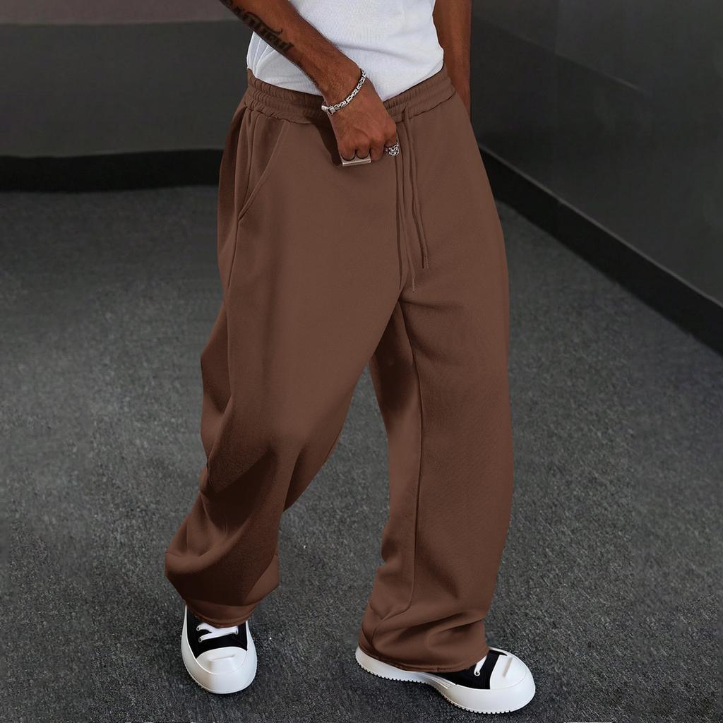 Men's Casual Straight Leg Pants Comfort Fit for Everyday Wear