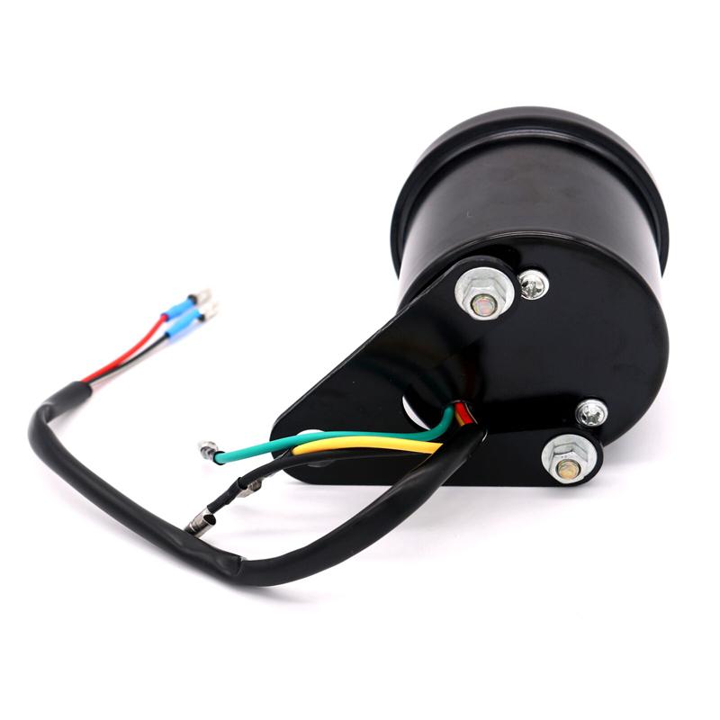 Motorcycle Tachometer Meter LED Backlight Tachometer Gauge 13000RPM Rev Counter for Harley DC 12V