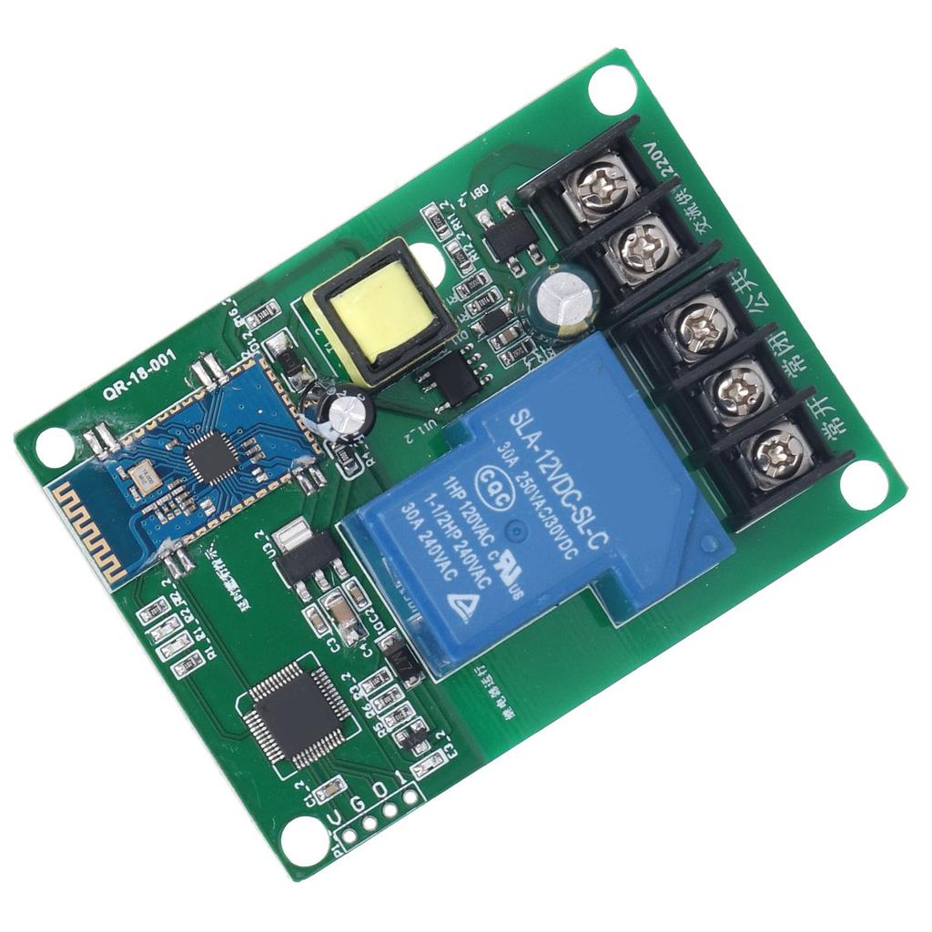 Single Channel Bluetooth Relay Module 1‑Channel Relay Switch for Wireless Remote Control 110‑250V AC