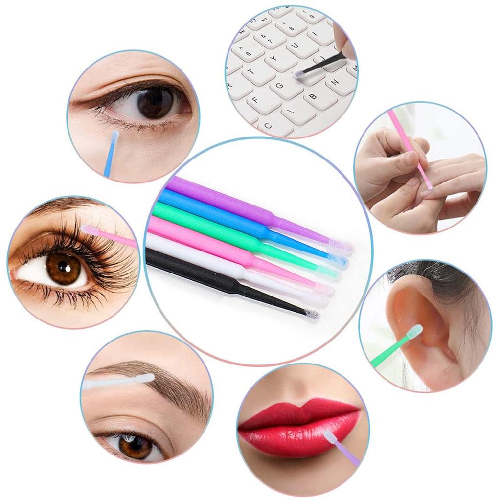 Angzhili Disposable Makeup Applicator Includes Disposable Eyelash Mascara Disposable Lip and Micro Applicator Black 300-Piece Kit, Brushes, Brushes,