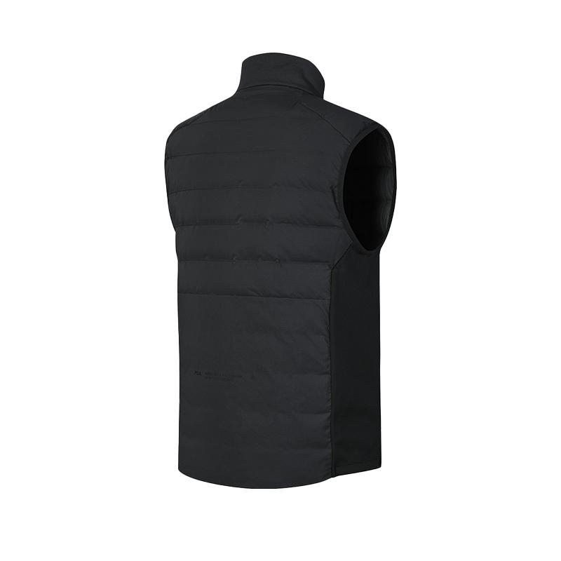 New FILA Down Vest Men's Pitch Black A11M441903FBK