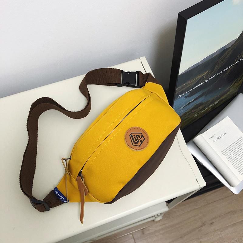 Einfache sportliche trendige Marken-Brusttasche, die gleiche Tasche für Männer und Frauen, Schüler-Bauchtasche, Nischen-Umhängetasche mit großem Fassungsvermögen, Umhängetasche für Damen