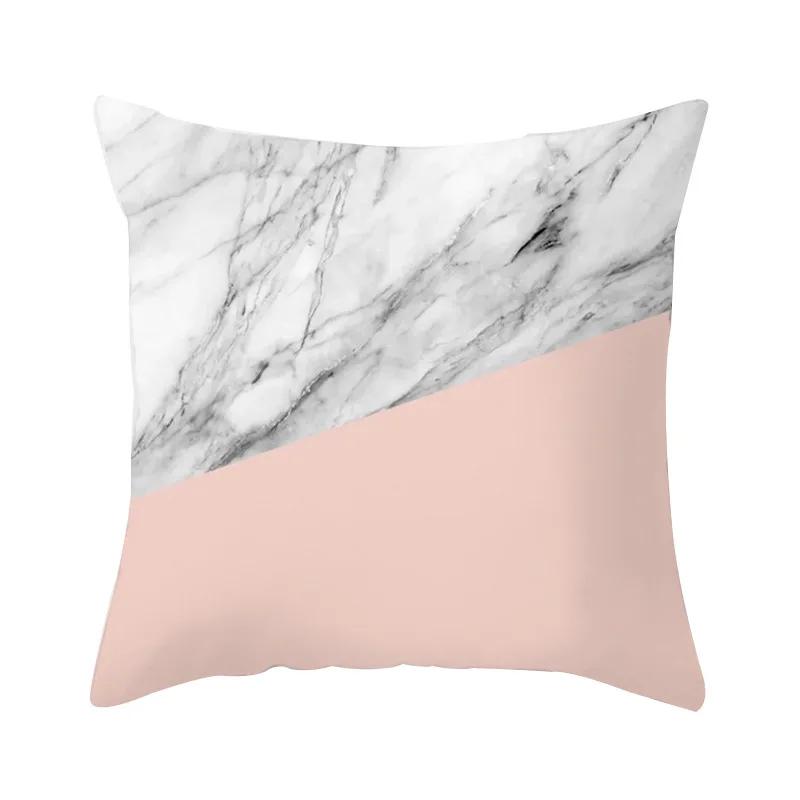 Brief Marble Geometric Sofa Decorative Pillowcase Polyester 45*45 Pillow Case Throw Pillow Home Decor Cushion Cover