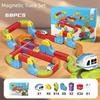 DIY Track Fusio Magnetic Car Toy 3D Cube Track Trackle Toy Set New Track Fusio Toys