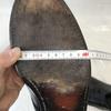70s-80s Vintage Felt Tongue Leather U-tip McKay Construction 9 26.5-27.0 Black Maker Unknown Business Dress shoes(USED)