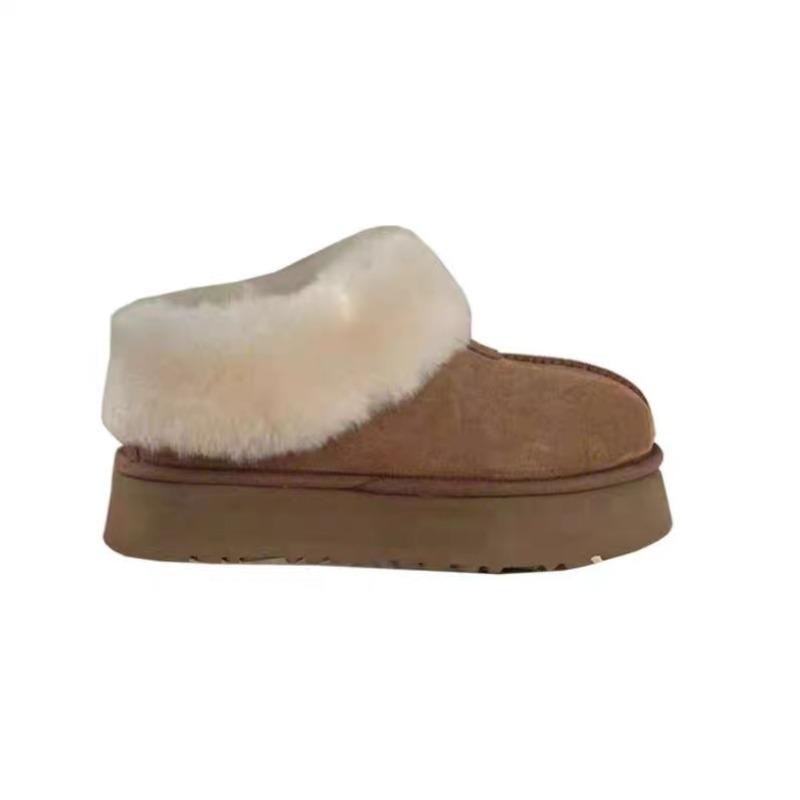 Moda Inverno Punta Rotonda 2024 Vendita Calda Stivali da Neve da Donna con Suola Spessa Donna Caldi Peluche Tacco Medio Impermeabili Casual Caldi Stivali da Neve