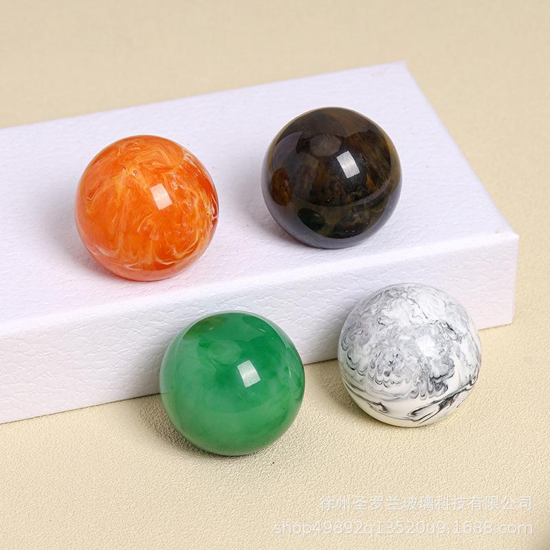 15mm Resin Perfume Bottle Cap, Hand-Polished Sphere & Cylinder Shape, Crimp Neck Spray Lid for Refillable Atomizer