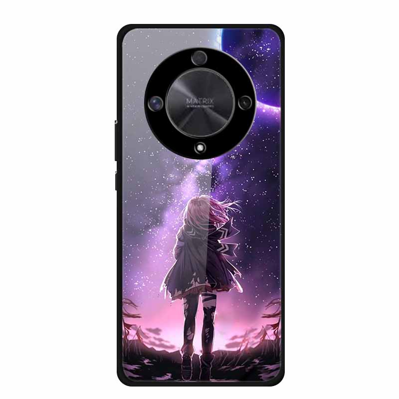 For Honor X9B Case X9A 5G Luxury Tempered Glass Hard Back Cover for Honor X9A 5G Phone Cases Fundas Honor x 9B X9 B 5G X 9A X9 A