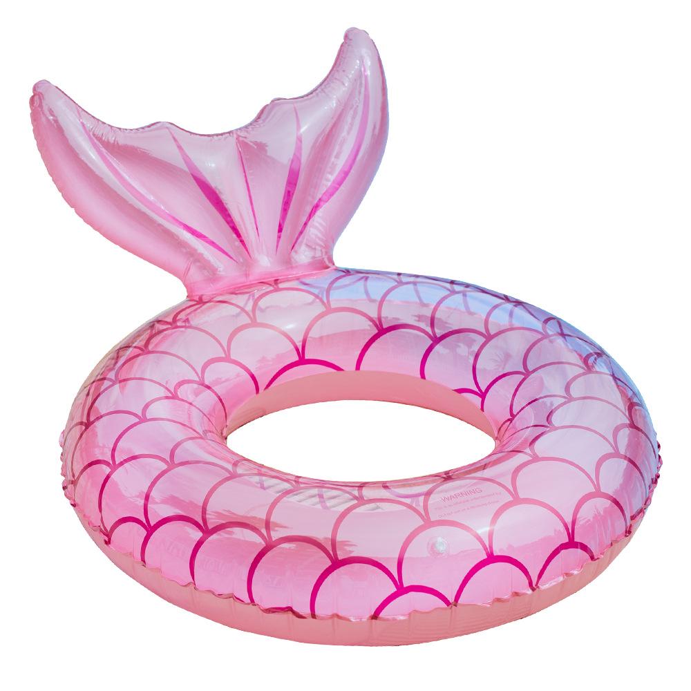 Xiaolü Thickened Mermaid Armpit Float: 110cm Adult Swim Ring with Fishtail Design