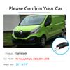 for Renault Trafic X82 2015 2016 2017 2018  Car Wiper Blades Windscreen Window Wipers for Opel Vauxhall Vivaro Car Stickers