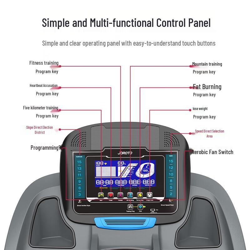 JOROTO L3 Smart Foldable Home Treadmill CN plug (adapter included)