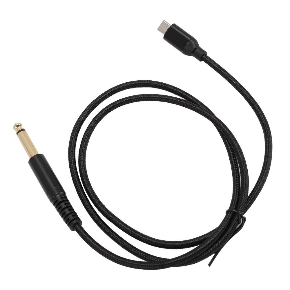 Compatible 1/4 Inch USB C to TS Cable Plug and Play USB Type C Audio Cable USB C to 6.35mm Cable Electric Guitar