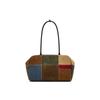 Machimachi bag, color matching portable small square bag, genuine leather women's bag, niche fashion messenger bag, autumn and winter new models