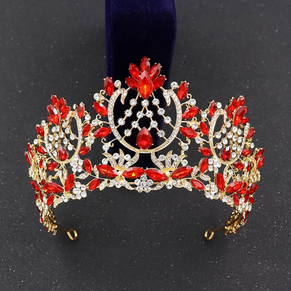 Rhinestone Baroque Pageant Crowns Luxury Crystal Queen Princess Tiara  Birthday Party
