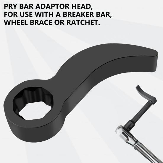 1/2 ks Hlava adaptéru páčidla Vhodné pro 3/8" ráčnu Extrémní síla Neomezený nastavitelný úhel adaptéru na páčidlo Oprava Ocel Kovaná ocel Pry