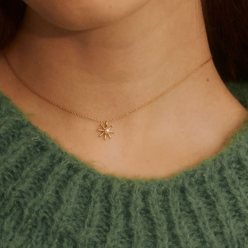 BSWAN Sunshine Silver Gold Necklace