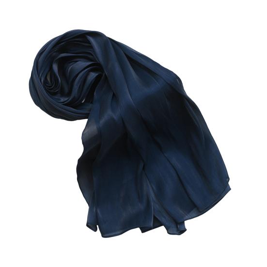 180x70cm Women Headscarf Shawl Solid Color Silky Turban UV Protection Versatile Scarf Work Daily Wear