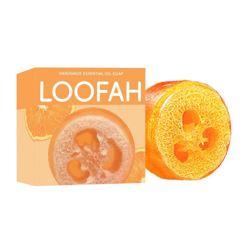 1PC soap loofah soap essential oil soap turmeric soap bath soap handmade soap koji acid lemon soap