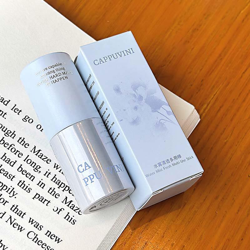 Cappuvini Multi-Use Cream Blush Stick For Eyes Lips & Cheek Nourishes & Moisturizes Long-Wearing Blendable Waterproof Smooth