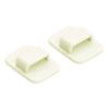 2 Pairs Wall Mounted Adhesive Hook Remote Control Organizer Adhesive Hook Holder for Bedroom Kitchen Bathroom