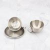 Stainless Steel Coffee Cup Set Heat Resistant Tea Mug Exquisite Coffee Mug  Household Coffee