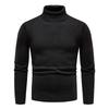 Maglione da Uomo Autunno Inverno Dolcevita Maglione Lavorato a Maglia Colore Unico Taglia Grande Maglione Vestibilità Slim Maglione da Uomo Maglia da Sotto