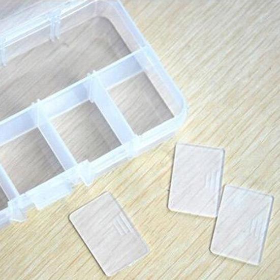 Transparante 10/15/24 vakken sieraden opbergdoos pillen organizer houder etui container