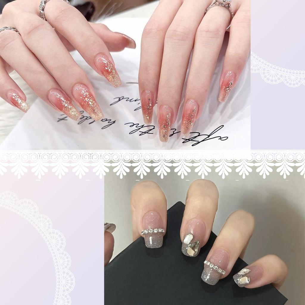 Color Gel Gel No Top Coat or Base Coat Needed Gel Nail Set of 6 Effect One-Step - - - 3-in-1