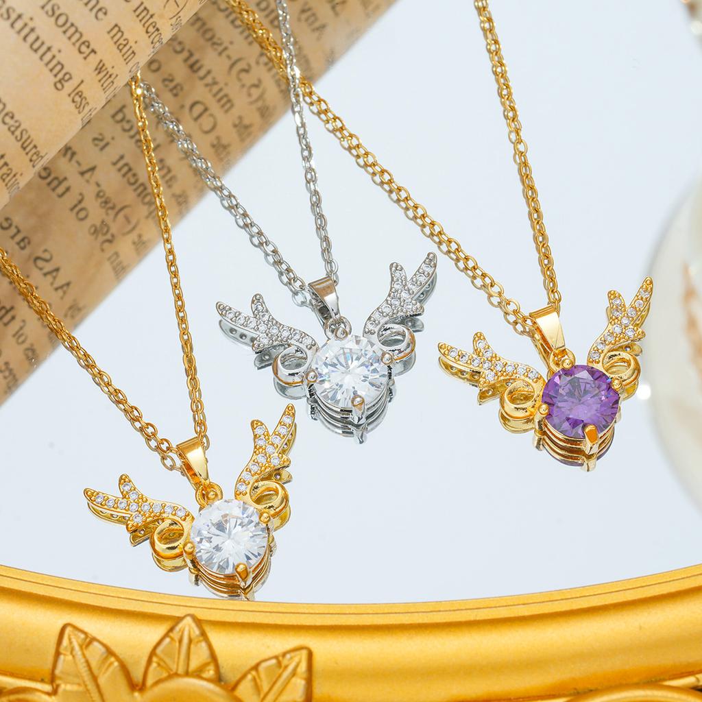 Zircon Antler Necklace for Women with Light Luxury High-end Clavicle Chain Temperament Versatile Fashion Design