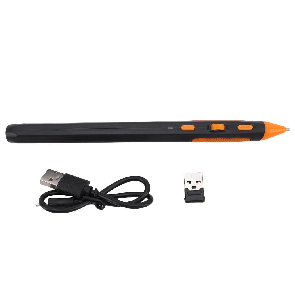 Computer Mouse Pen DPI 800 1200 1600 Adjustable Pocket Ergonomic 2.4G Wireless Pen Mouse for Laptops Desktops Tablets