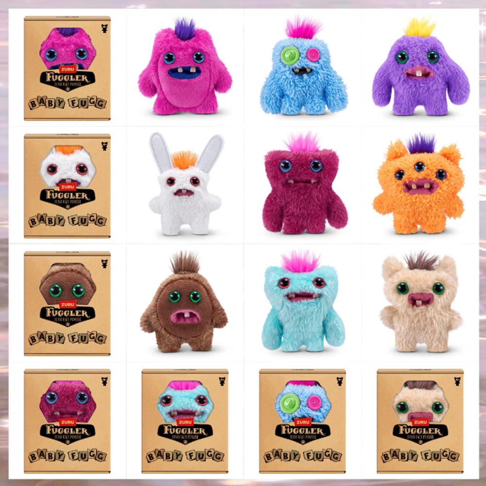 Baby Fugg Monster Plush Doll Rabid Rabbit Funny Ugly Hedge Grog Screech Wide-Eyed Teeth Monster With Box