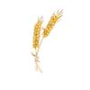 Elegant Wheat Spike Brooch Pin for Women Suit Lapel Decoration Coat Accessory Fine Metal Alloy Craftsmanship