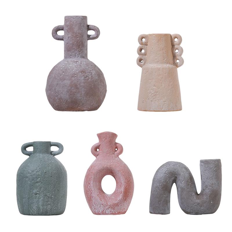 1PC Fried Flower Holder Wabi-Sabi Style Fried Flower Arrangement Ins Ceramic Vase Vintage Multiple Options Available