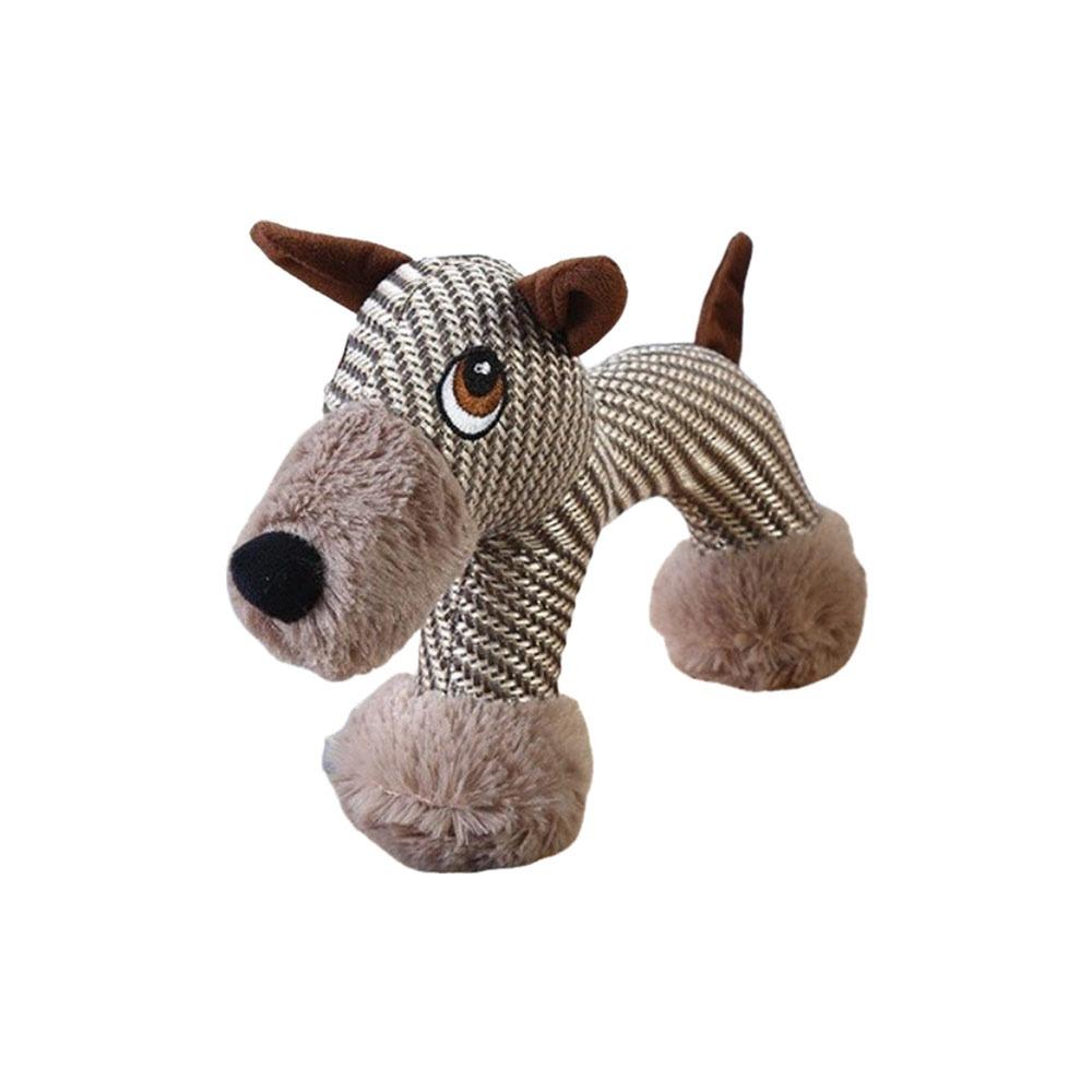 

New Dog Toy Animals Shape Squeaky Sound Dog Chew Toys Bite Resistant Linen Bite Toy Outdoor Pet Accessories